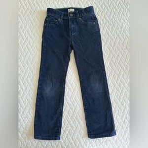 J crew Crewcuts Boys Slim Corduroy Pants, size 5, Navy